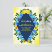 サニーレモンフローラウェディングレセプション エンクロージャーカード (スタンド正面)