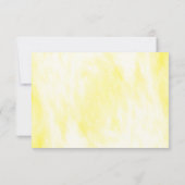 サニーレモンフローラウェディングレセプション 出欠カード (裏面)