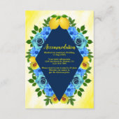 サニーレモンフローラ結婚ズアコモデーション エンクロージャーカード (正面)
