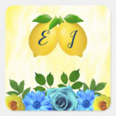 サニーレモン結婚フローラ スクエアシール (正面)