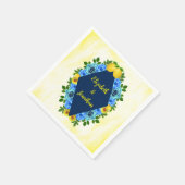 サニーレモン結婚フローラ スタンダードカクテルナプキン (角)