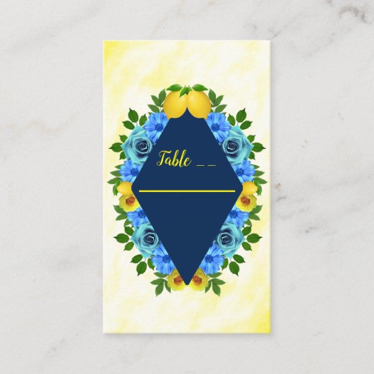 サニーレモン結婚フローラ プレイスカード (正面)