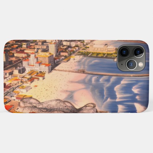 サニーロングビーチ、カリフォルニア州 昔の遊歩道 Case-Mate iPhoneケース (裏面(横))