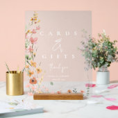 サニーワイルドフラワーカードとギフトアプリコットID1023 アクリルサイン (ウェディング)