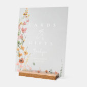 サニーワイルドフラワーカードとギフトアプリコットID1023 アクリルサイン (傾斜)