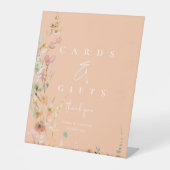 サニーワイルドフラワーカードとギフトアプリコットID1023 台座サイン (正面)