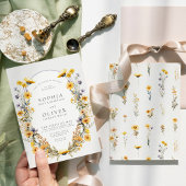 サニーワイルドフラワーシック結婚フローラ 招待状