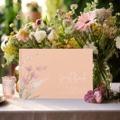 サニーワイルドフラワー結婚のアプリコットID1023 ゲストブック