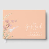 サニーワイルドフラワー結婚のアプリコットID1023 ゲストブック (正面)