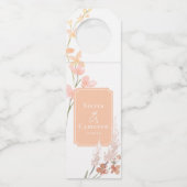 サニーワイルドフラワー結婚のアプリコットID1023 ボトルネックタグ (正面)