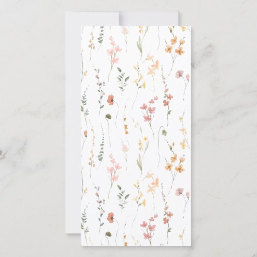 サニーワイルドフラワー結婚のグラデーションID1023 (裏面)