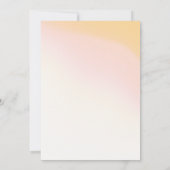 サニーワイルドフラワー結婚のグラデーションID1023 招待状 (裏面)