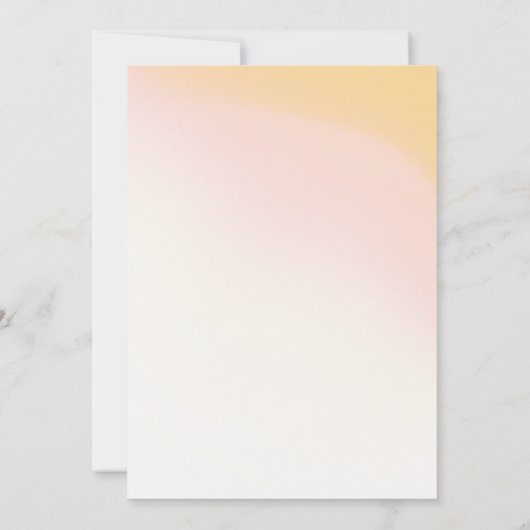 サニーワイルドフラワー結婚のグラデーションID1023 招待状 (裏面)