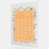 サニーワイルドフラワー結婚ズシーティングピーチID1023 アクリルサイン (傾斜)