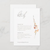 サニーワイルドフラワー結婚ズスプレーID1023 エンクロージャーカード (正面/裏面)