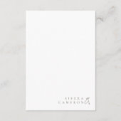 サニーワイルドフラワー結婚ズスプレーID1023 エンクロージャーカード (裏面)