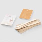 サニーワイルドフラワー結婚式 プログラムピーチID1023 ハンドファン (組立なし)