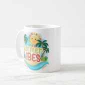 サニーヴィンテージビーチサマービーブマカラフルグ コーヒーマグカップ (正面左)