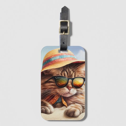 サニー子猫 ラゲッジタグ (正面縦)