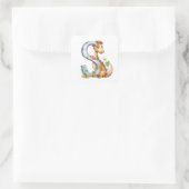 サニー恐竜と手紙S スクエアシール (バッグ)