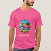 サニー日アヘッド – Summer Vibes T-Shirt Tシャツ (正面)