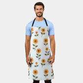 サニー日キッチンエプロン エプロン (着用した状態)