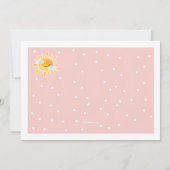 サニー日フォトバースデーパーティー 招待状 (裏面)