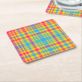 サニー日プレイド紙コースター スクエアペーパーコースター (アングル)