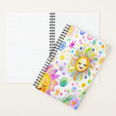 サニー日5.5インチx 8.5インチスパイラルノートパソコン ノートブック (内側)