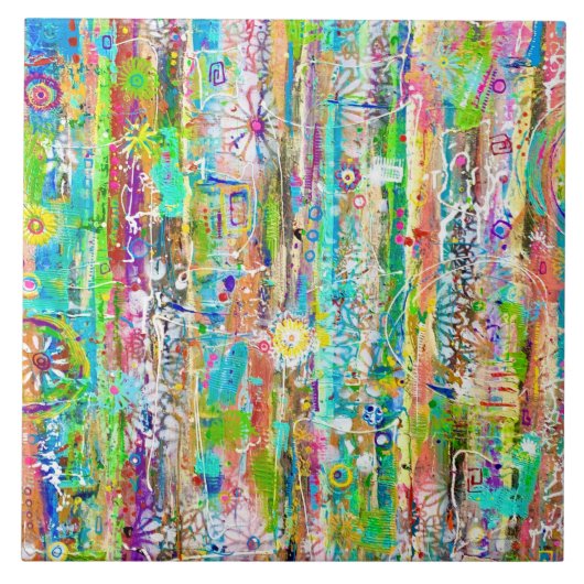 サニー日6 x 6セラミックタイル タイル (正面)