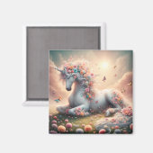 サニー春の花ユニコーン マグネット (正面/裏面)