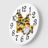 サニー格言カップル ラージ壁時計 (傾斜)