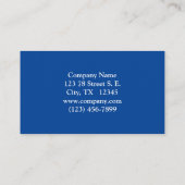 サニー素朴サンフラワーオンブルー 名刺 (裏面)