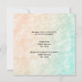 サニー結婚ズ・カップル・オン・ア・サニー・トロピカルビーチ 招待状 (裏面)