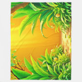 サニー自然パスアート フリースブランケット (正面)