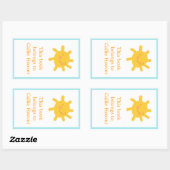 サニー蔵書票 長方形シール (シート)