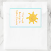 サニー蔵書票 長方形シール (バッグ)