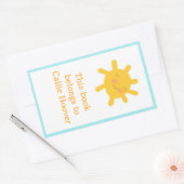 サニー蔵書票 長方形シール (封筒)