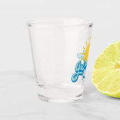 サニー！ガルベストンアイランドテキサス州 ショットグラス (左)