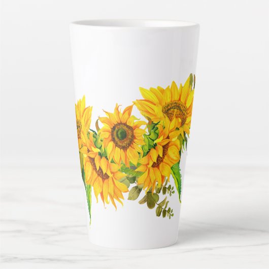 サニー・サンフラワーズ カフェラテマグ (正面)