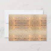 サニー・ビーチと金ゴールド・紙吹雪・リタ感謝していイアメント ノートカード (裏面)