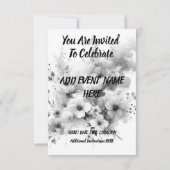 サニー フュージョン: イエロー & ライムの鮮やかなデザイン セーブザデート (裏面)