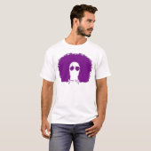 サニーReyの白いですか紫色のシルエットのティー Tシャツ (正面フル)