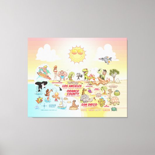 サニーSoCalキャンバス印刷 キャンバスプリント (正面)