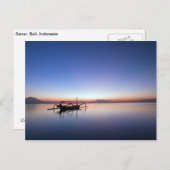 サヌール，バリ，インドネシア ポストカード (正面/裏面)