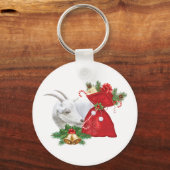 サネンヤギとホリデースピリット キーホルダー (正面)