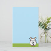 サネンヤギ 便箋 (スタンド正面)