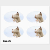 サネンヤギ 楕円形シール (シート)