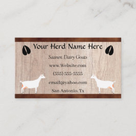 サネン乳製品ヤギ群 名刺