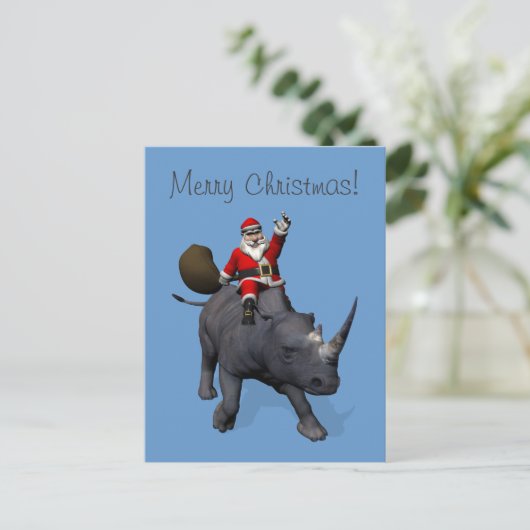 サノセロスに乗るサンタクロース シーズンポストカード (スタンド正面)